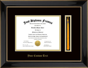 B/ Black Mat /Tassel/Text