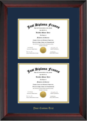 M / Navy Mat / Double /Text