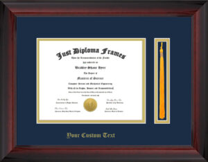 M/ Navy Mat /Tassel /Text