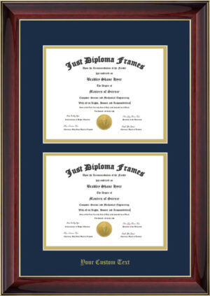 MG / Navy Mat / Double /Text