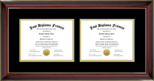 Double Diploma Frame Side By Side